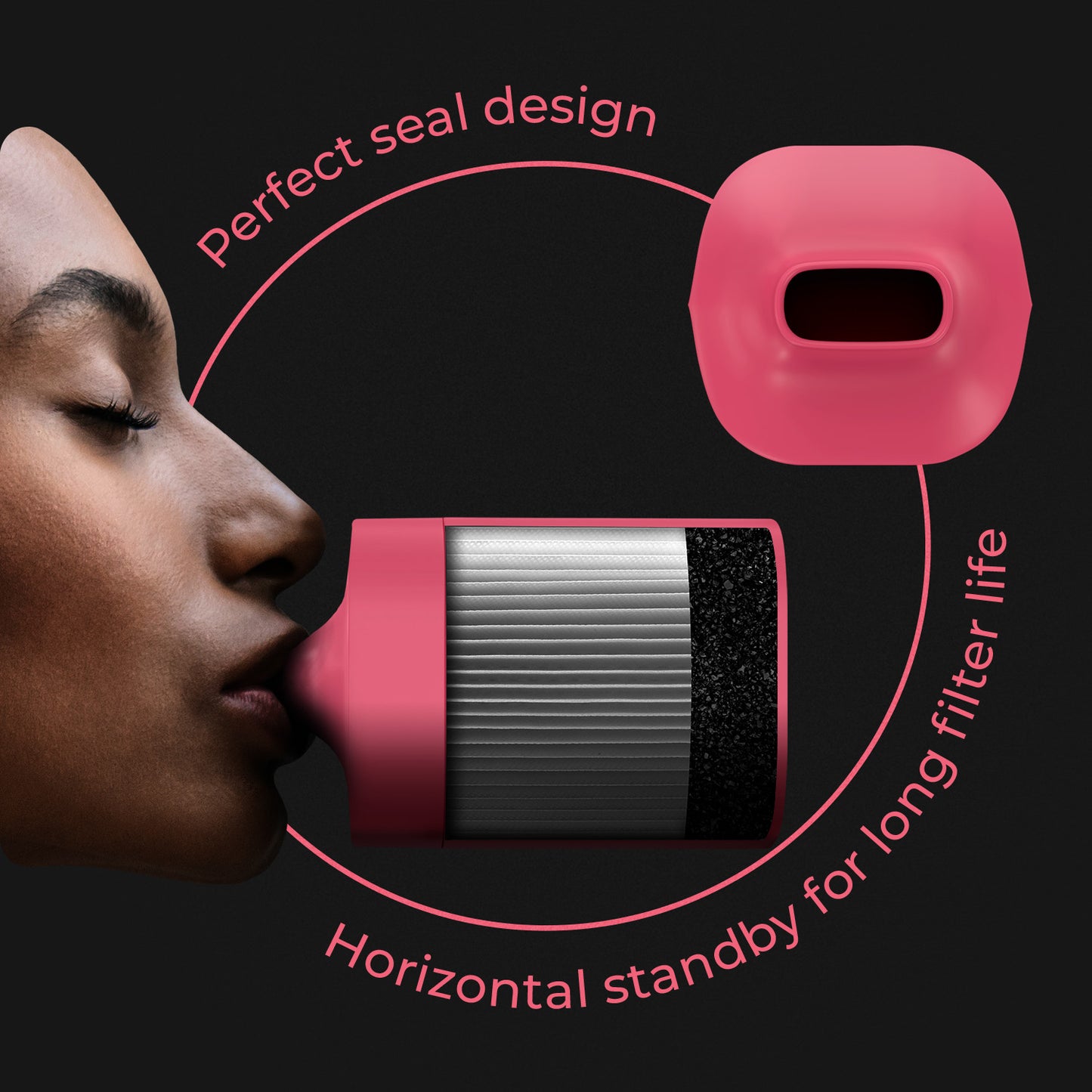 Pink vonSploof Personal Air Filter